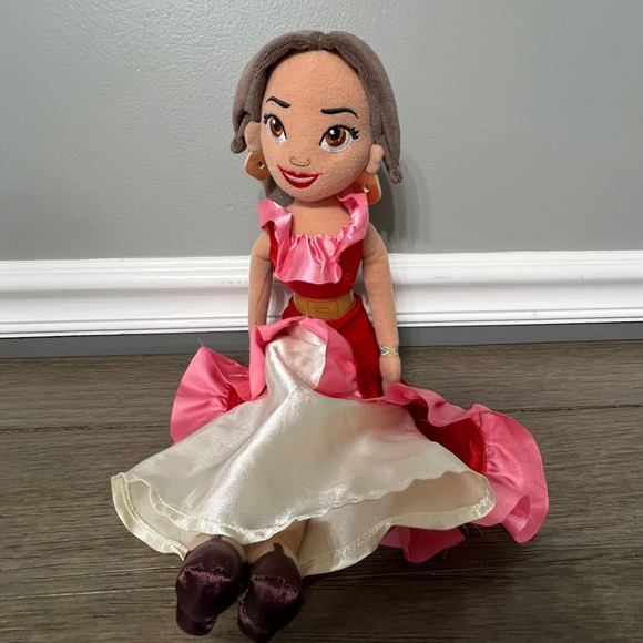 Disney Elena of Avalor Plush Doll Princess Elena Red Dress Toy Stuffed - Picture 1 of 5